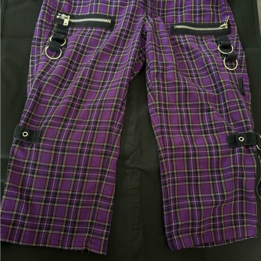 Tripp NYC Purple Plaid Pants